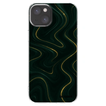 Picasee silikonski prozorni ovitek za Apple iPhone 15 Plus - Vawes
