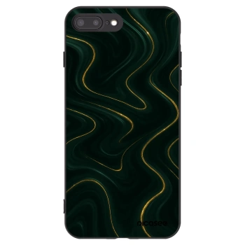 Picasee silikonski črni ovitek za Apple iPhone 8 Plus - Vawes