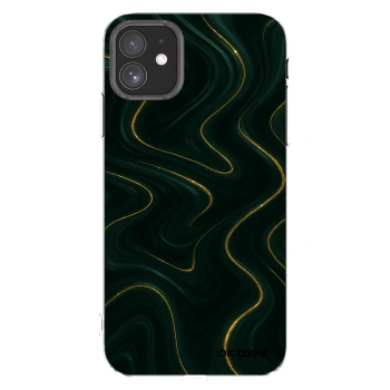 Picasee silikonski prozorni ovitek za Apple iPhone 11 - Vawes