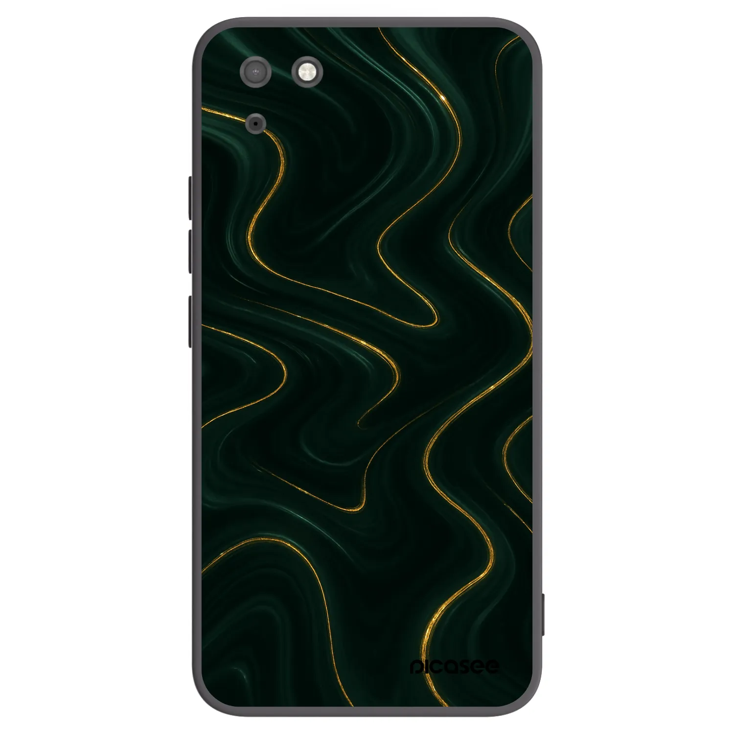 Picasee silikonski črni ovitek za Huawei Y5P - Vawes