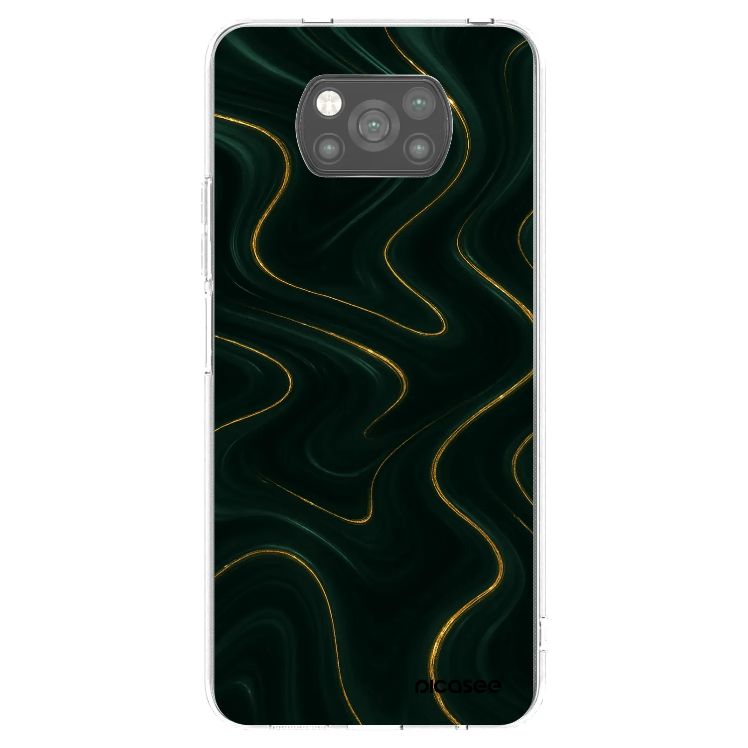 Picasee silikonski črni ovitek za Xiaomi Poco X3 - Vawes