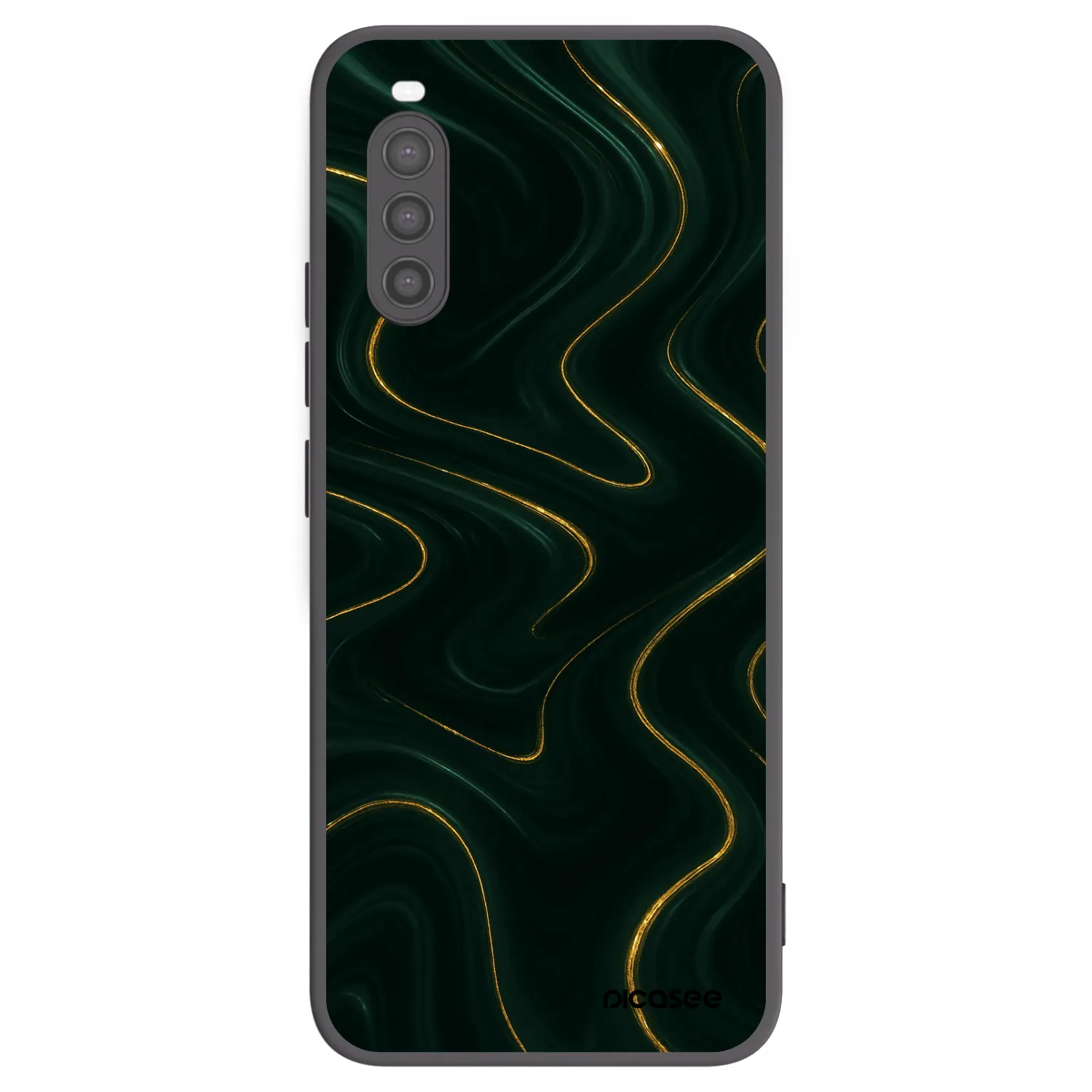 Picasee silikonski črni ovitek za Sony Xperia 10 II - Vawes