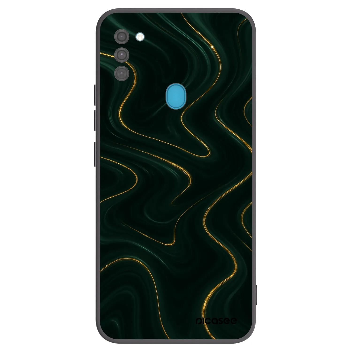 Picasee silikonski črni ovitek za Samsung Galaxy M11 - Vawes