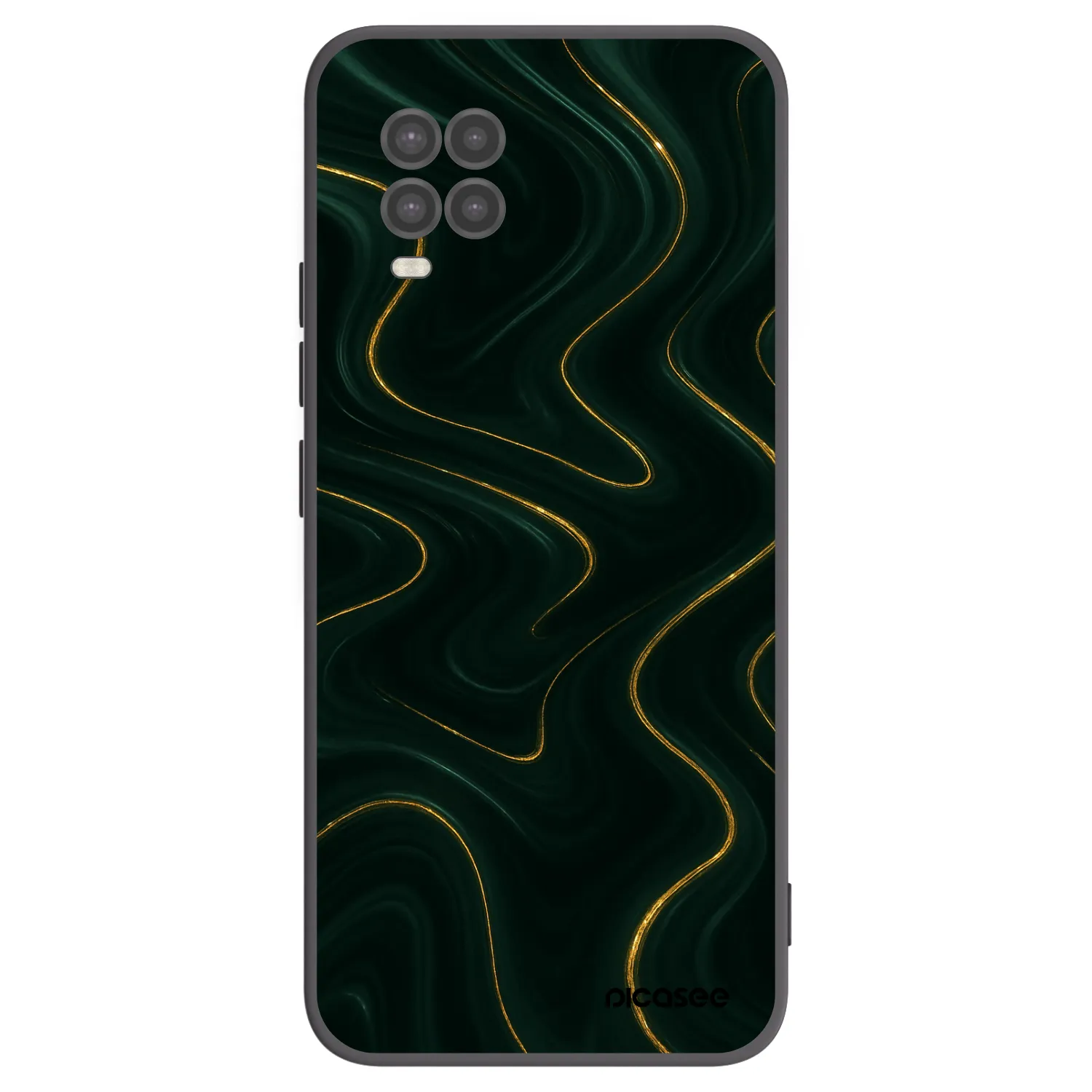 Picasee silikonski črni ovitek za Xiaomi Mi 10 Lite - Vawes
