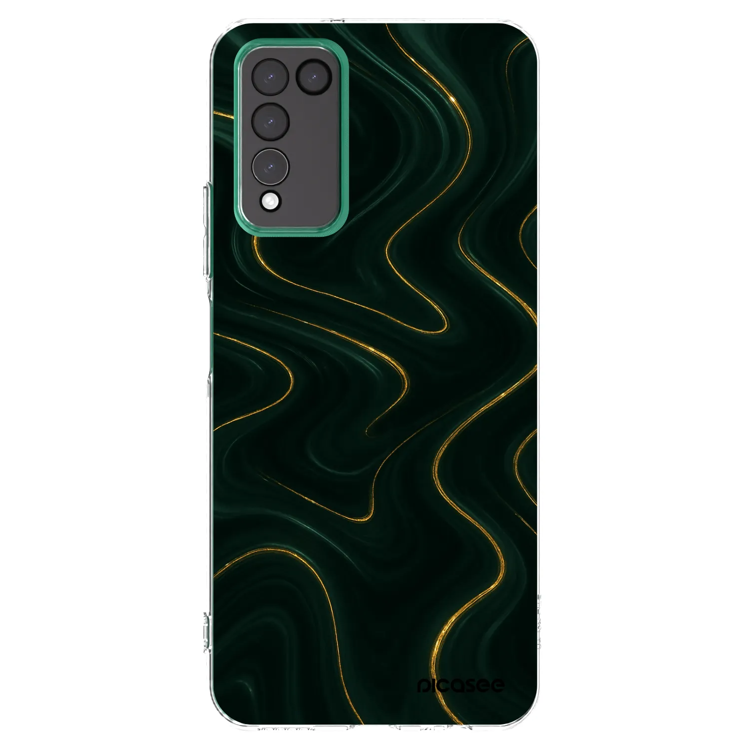 Picasee silikonski prozorni ovitek za Honor 10X Lite - Vawes