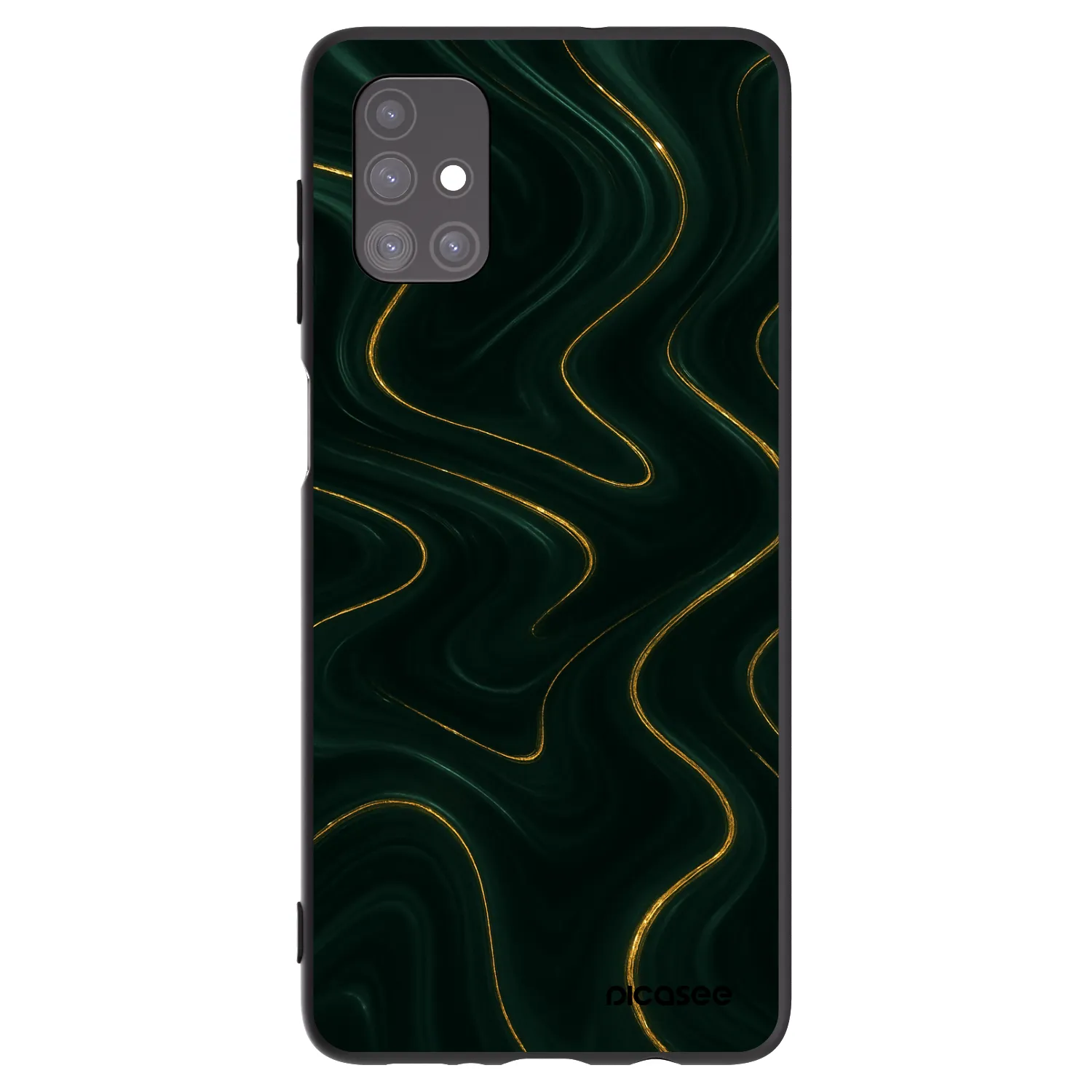 Picasee silikonski črni ovitek za Samsung Galaxy M51 M515F - Vawes
