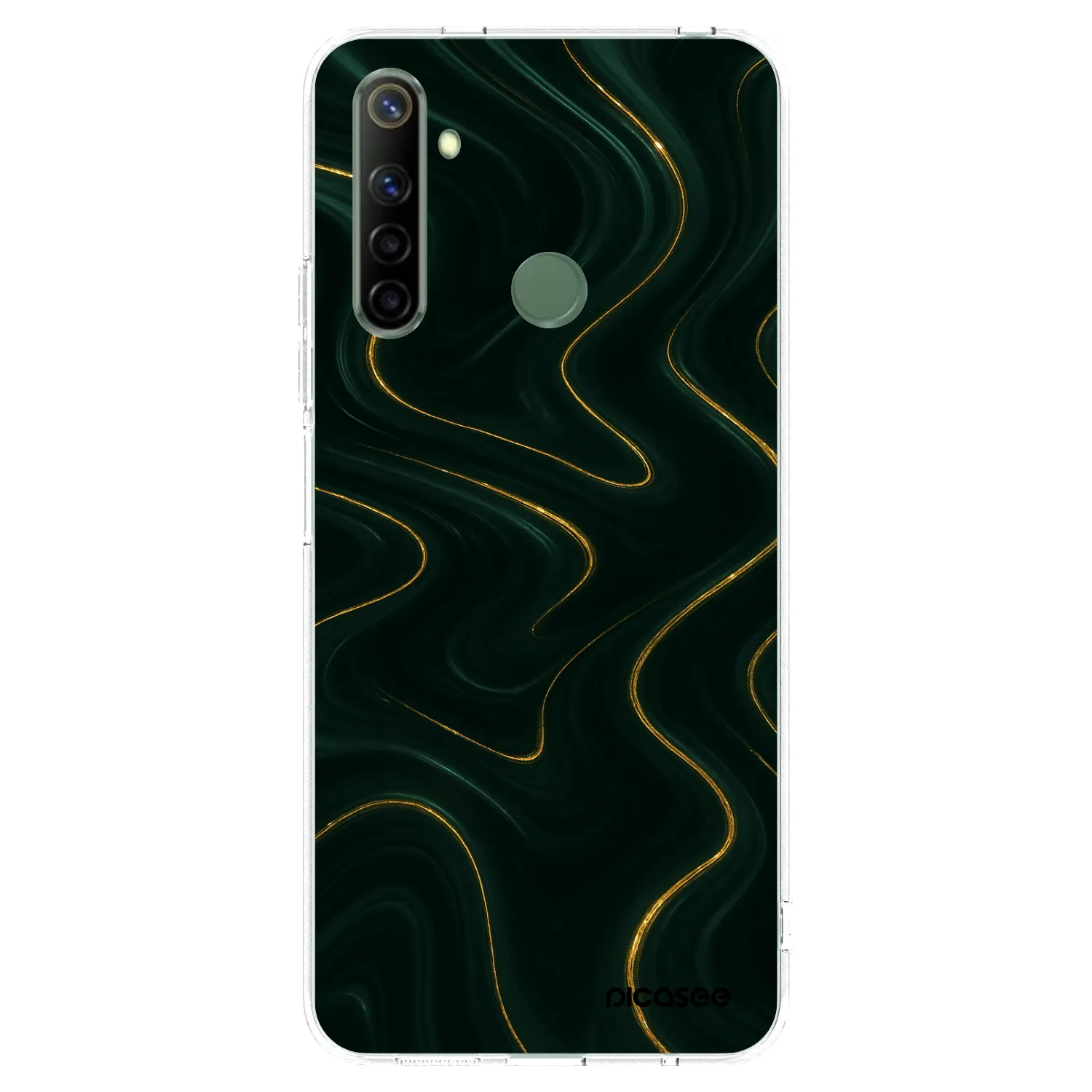 Picasee silikonski prozorni ovitek za Realme 6i - Vawes