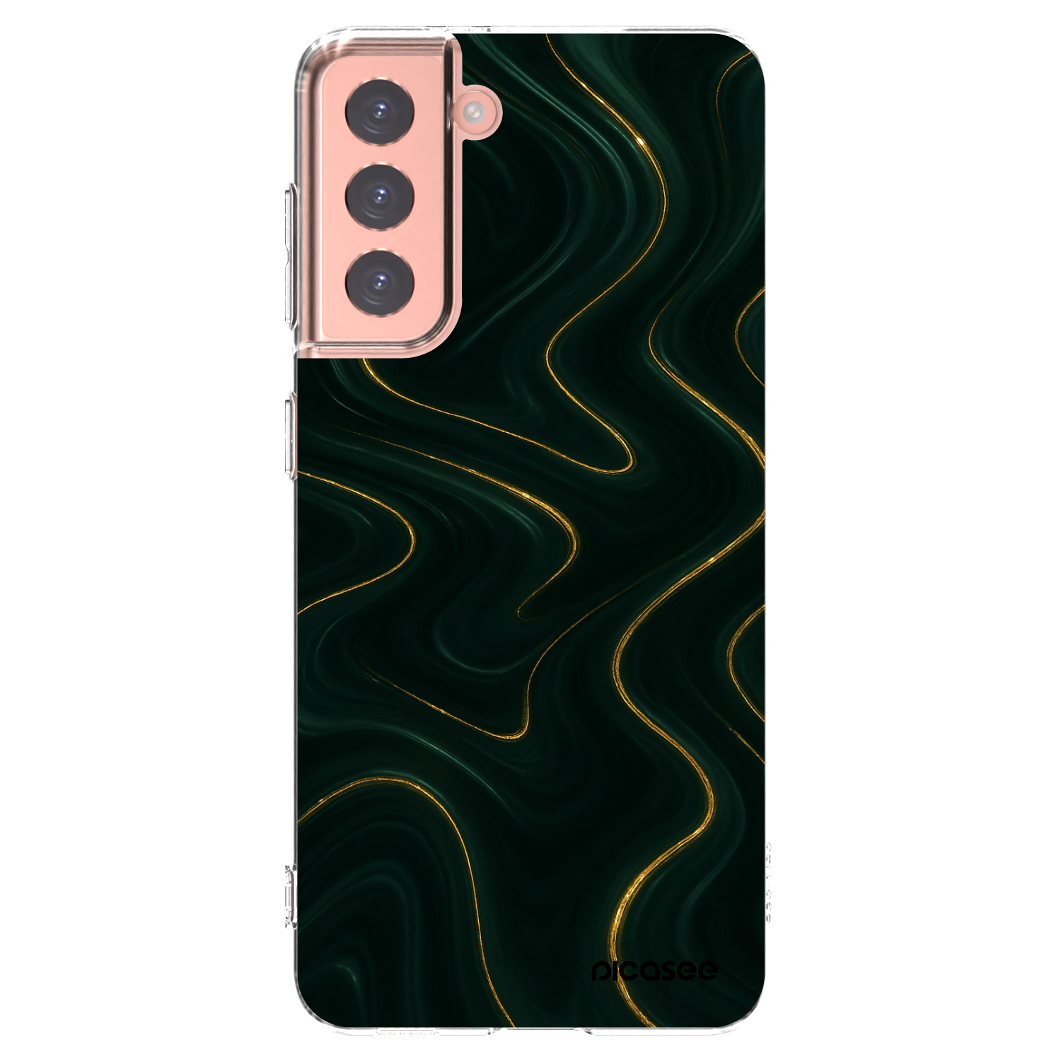 Picasee silikonski prozorni ovitek za Samsung Galaxy S21 5G G991B - Vawes