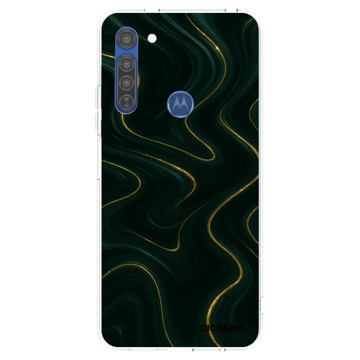Picasee silikonski prozorni ovitek za Motorola Moto G8 - Vawes