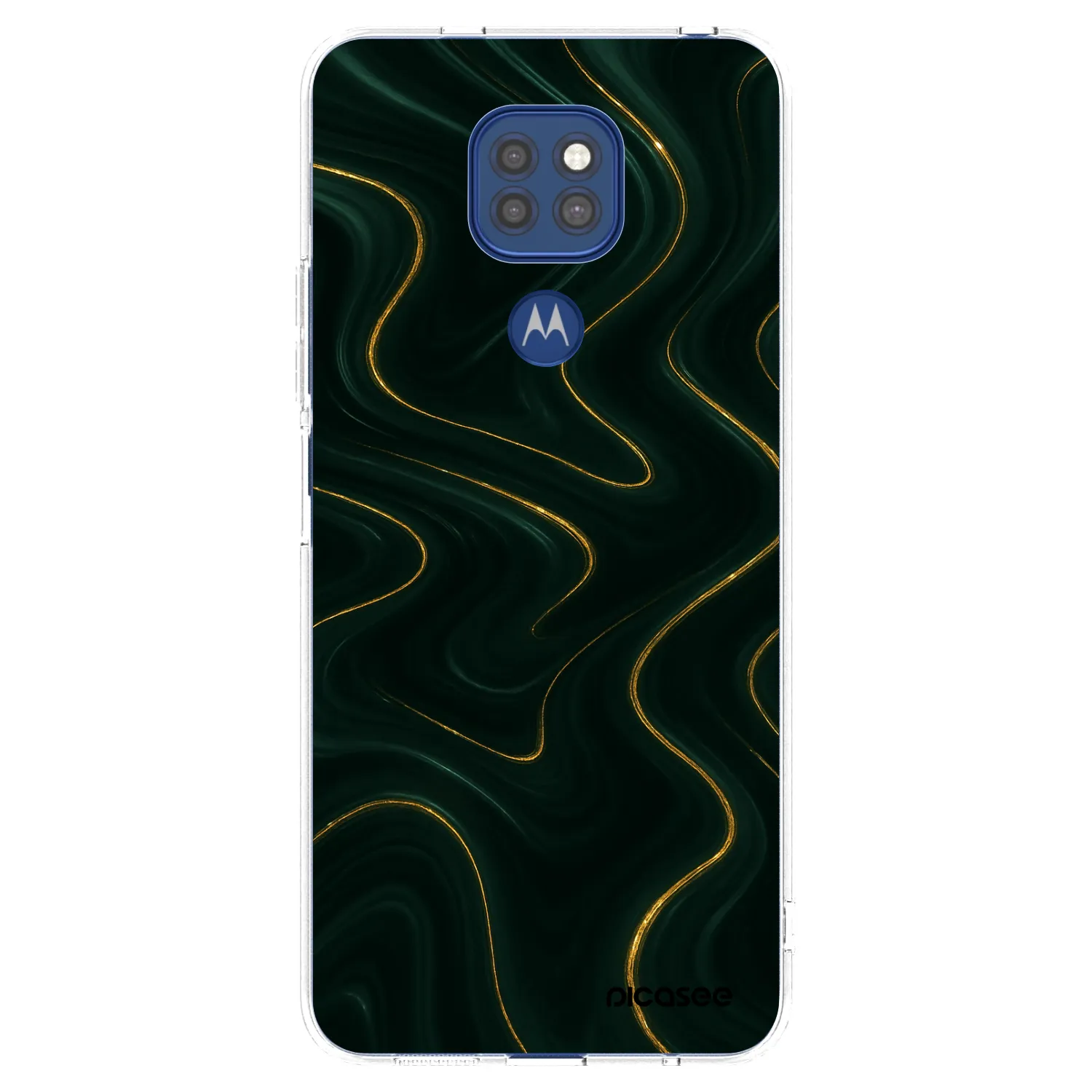 Picasee silikonski prozorni ovitek za Motorola Moto G9 Play - Vawes
