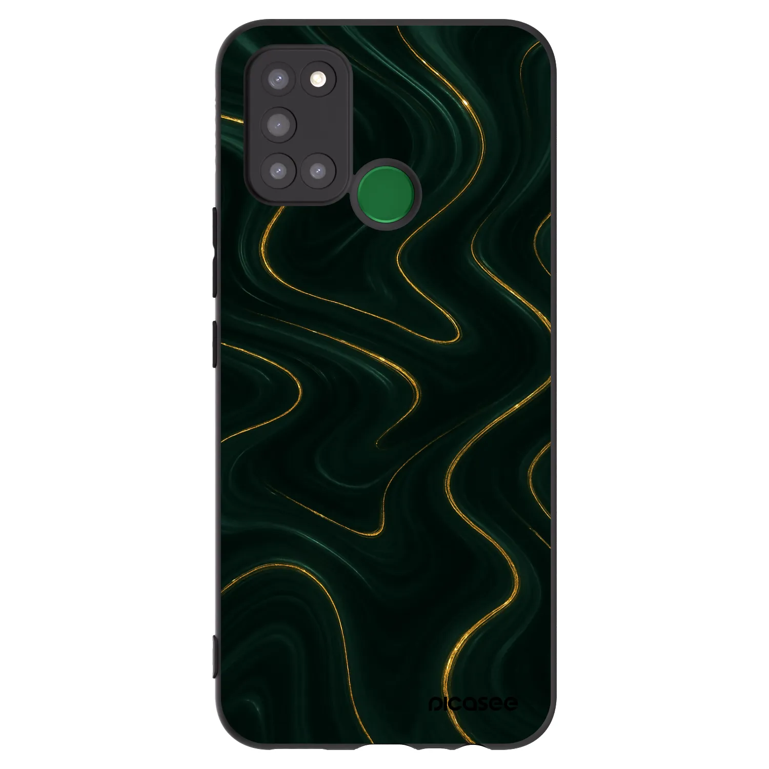 Picasee silikonski črni ovitek za Realme 7i - Vawes