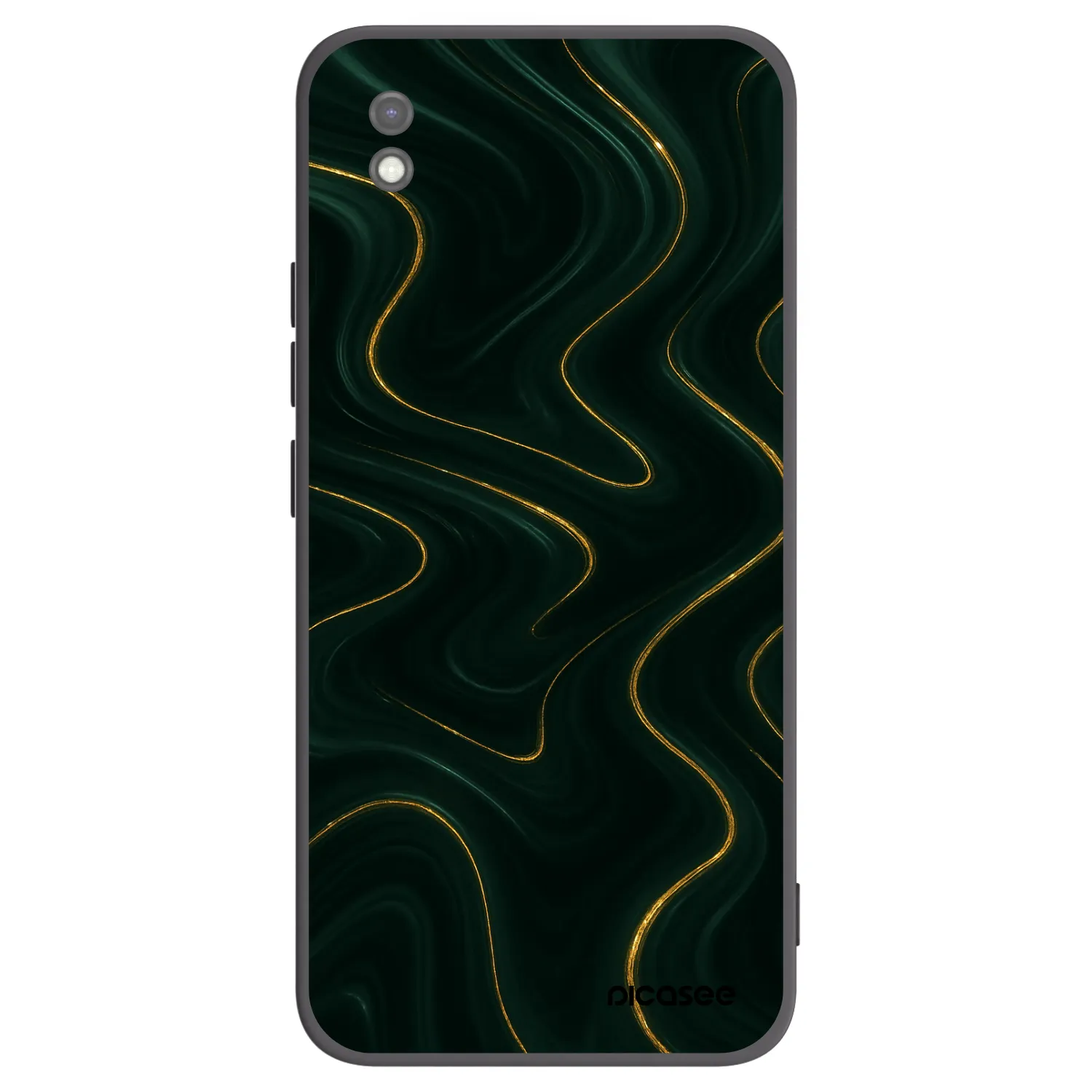 Picasee silikonski črni ovitek za Xiaomi Redmi 9AT - Vawes