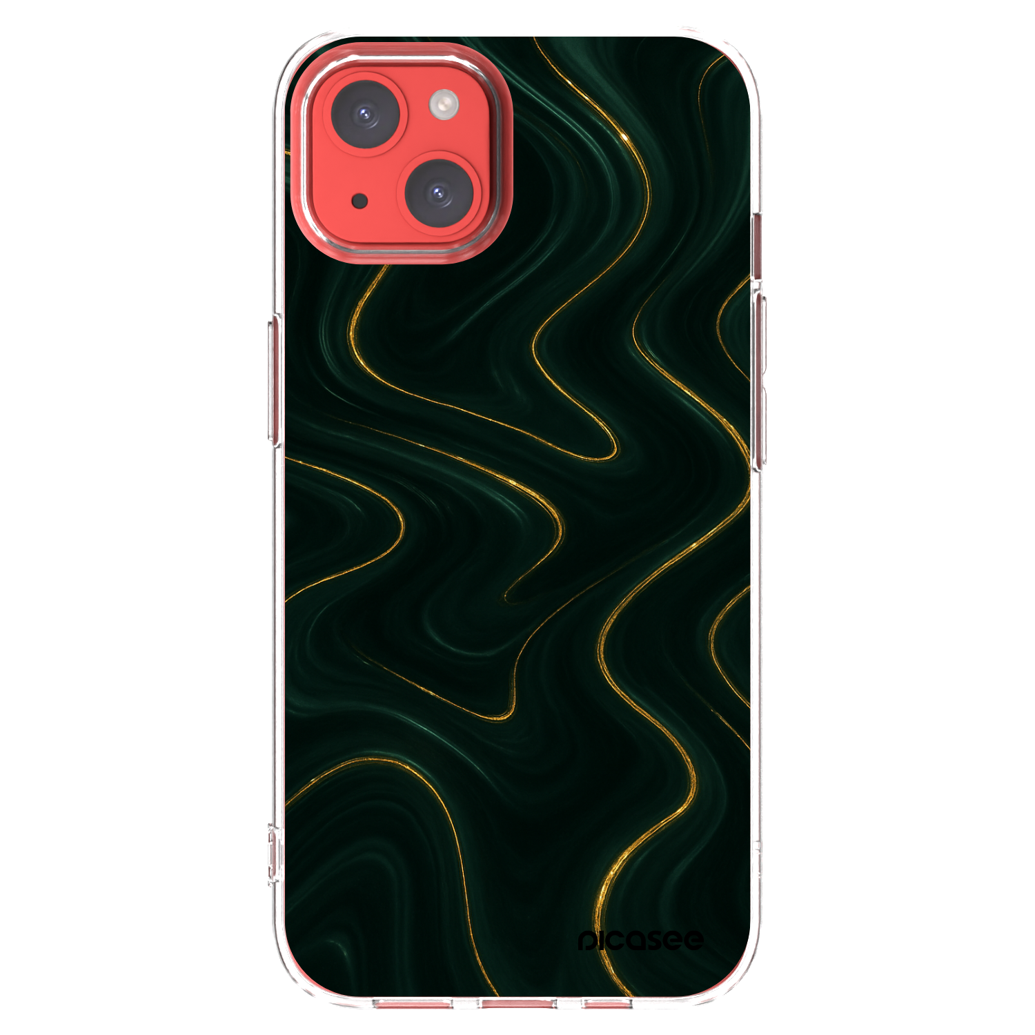 Picasee silikonski prozorni ovitek za Apple iPhone 13 - Vawes