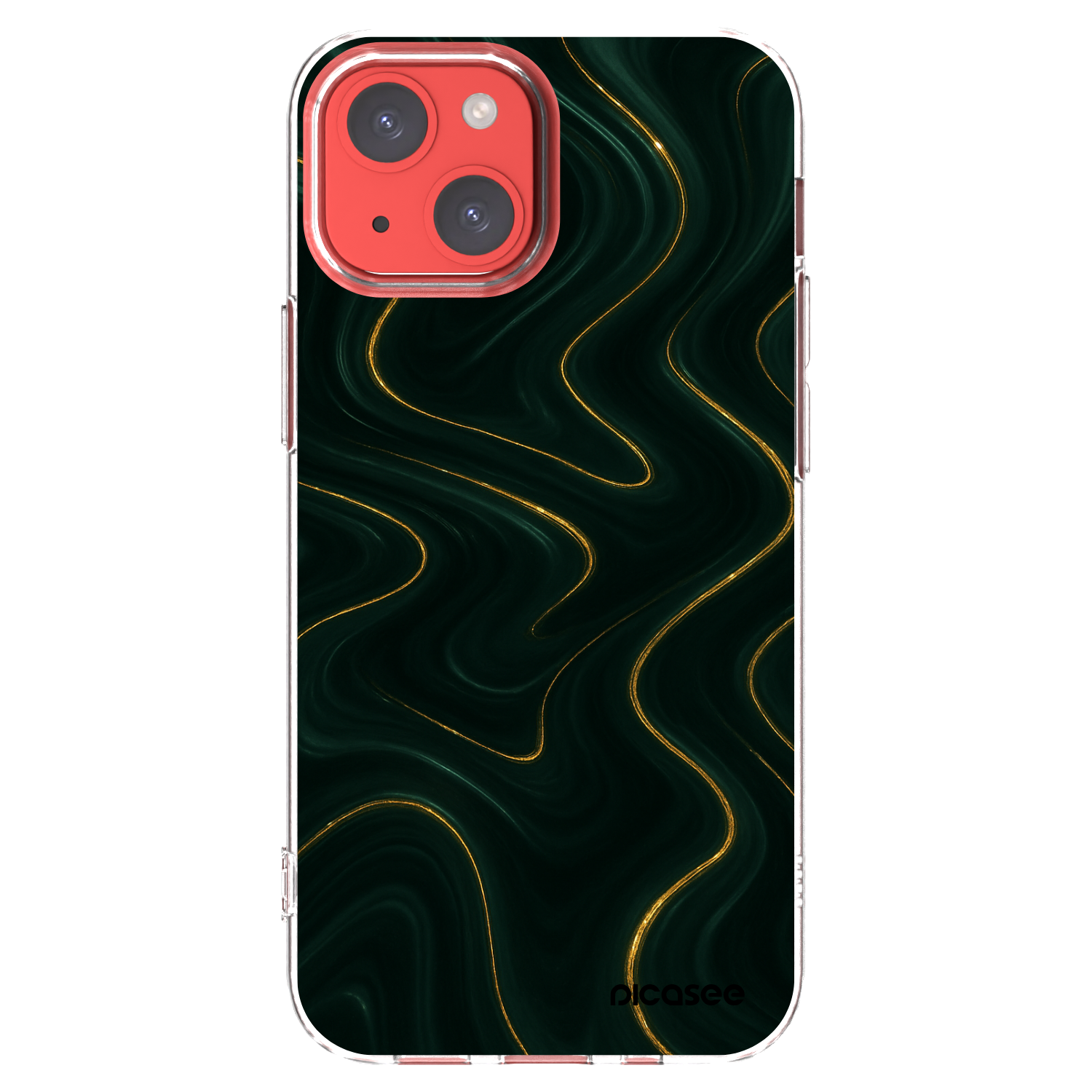 Picasee silikonski prozorni ovitek za Apple iPhone 13 mini - Vawes