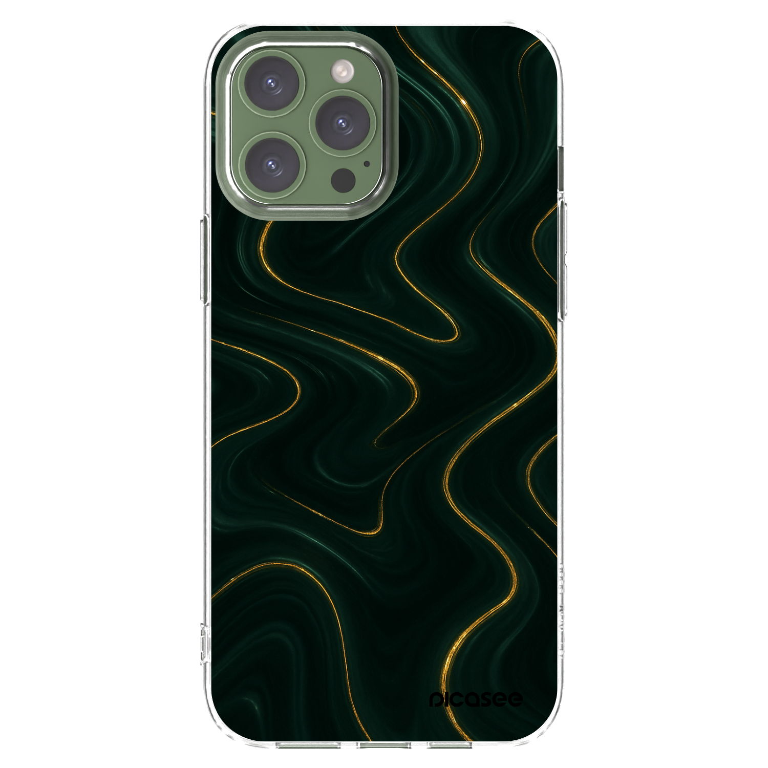 Picasee silikonski prozorni ovitek za Apple iPhone 13 Pro Max - Vawes