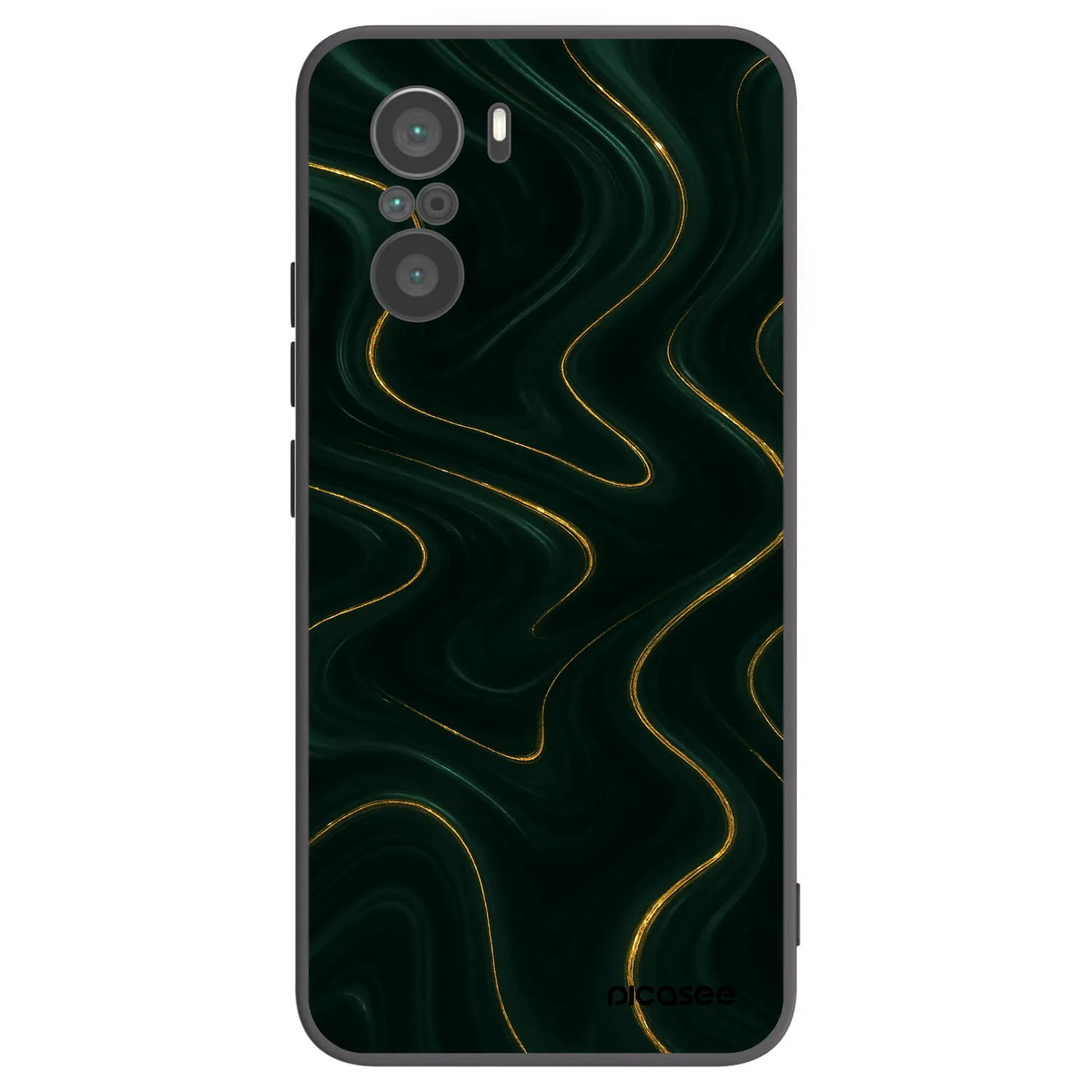 Picasee silikonski črni ovitek za Xiaomi Poco F3 - Vawes