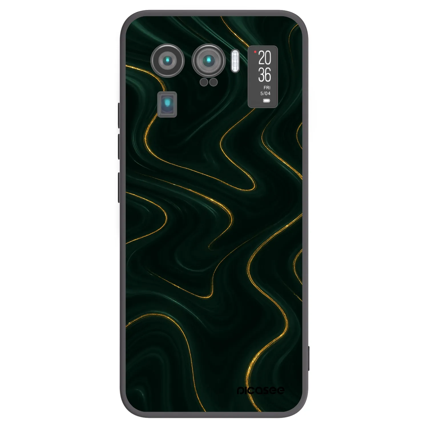 Picasee silikonski črni ovitek za Xiaomi Mi 11 Ultra - Vawes