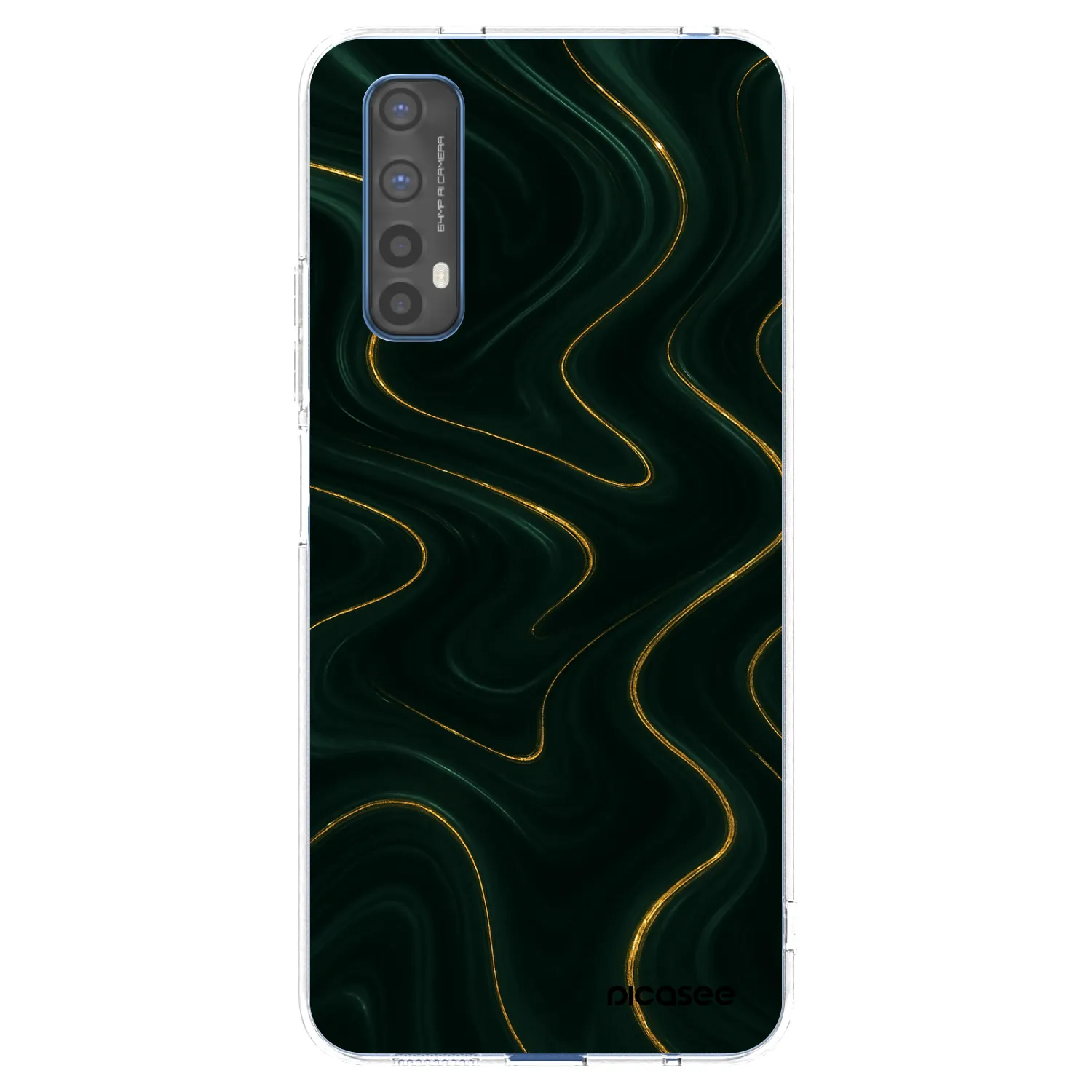 Picasee silikonski prozorni ovitek za Realme 7 - Vawes
