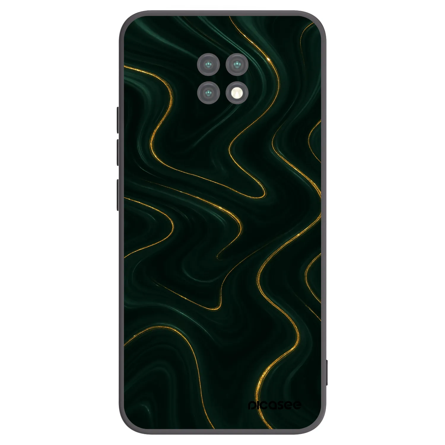 Picasee silikonski črni ovitek za Xiaomi Redmi Note 9T - Vawes