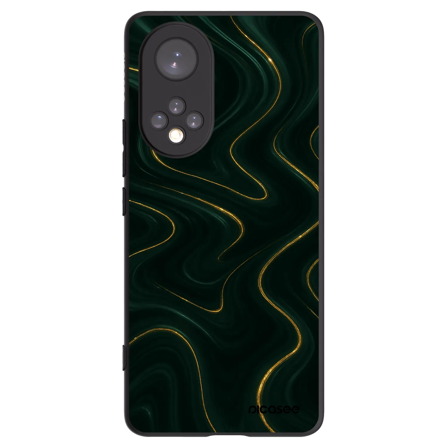 Picasee silikonski črni ovitek za Huawei Nova 9 - Vawes