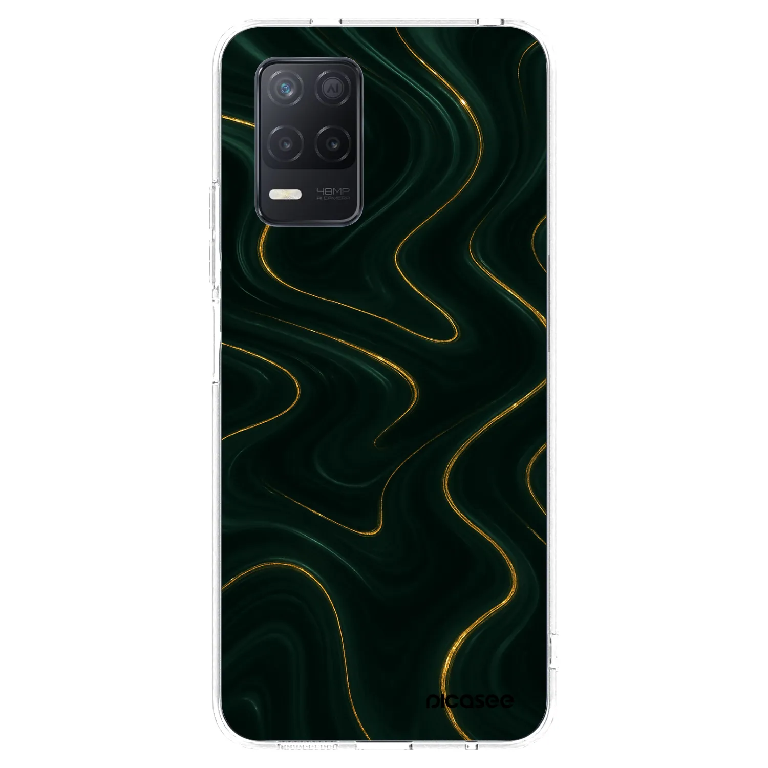 Picasee silikonski prozorni ovitek za Realme 8 5G - Vawes