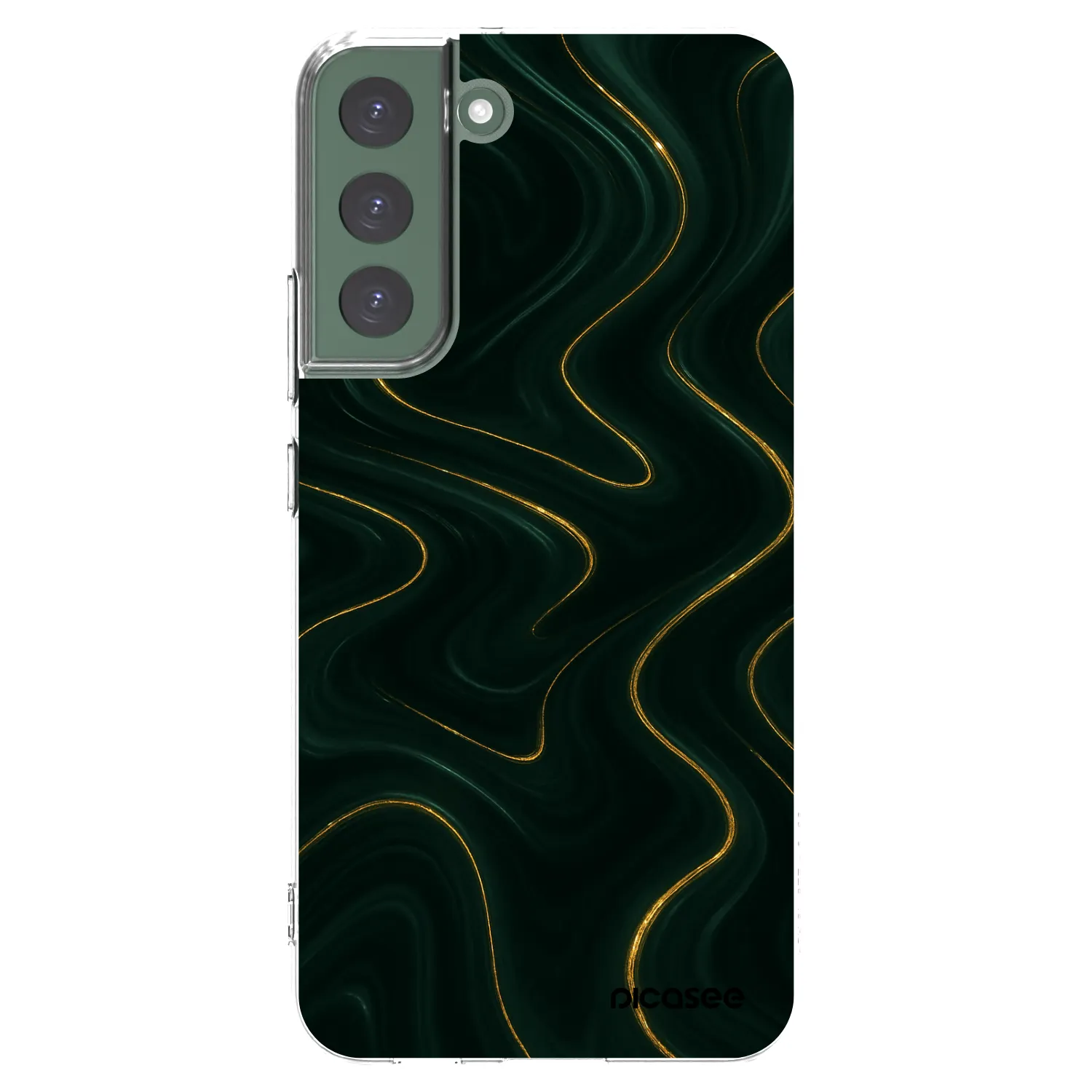 Picasee silikonski prozorni ovitek za Samsung Galaxy S22+ 5G - Vawes