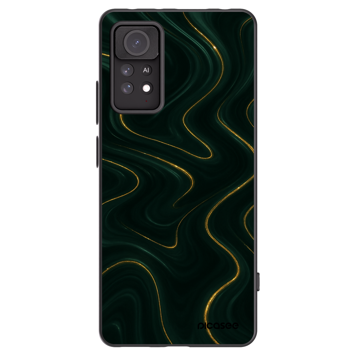 Picasee silikonski črni ovitek za Xiaomi Redmi Note 11 Pro 5G - Vawes