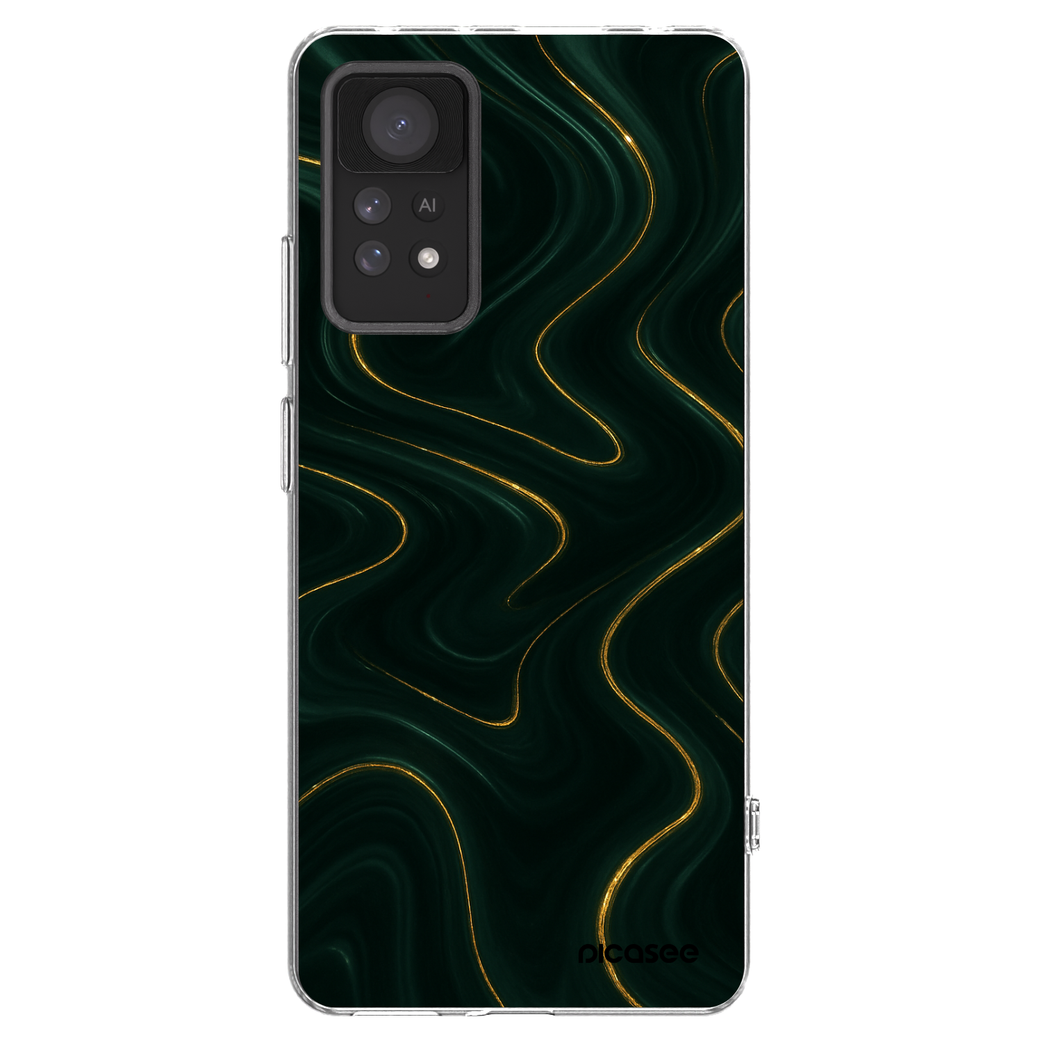 Picasee silikonski prozorni ovitek za Xiaomi Redmi Note 11 Pro 5G - Vawes