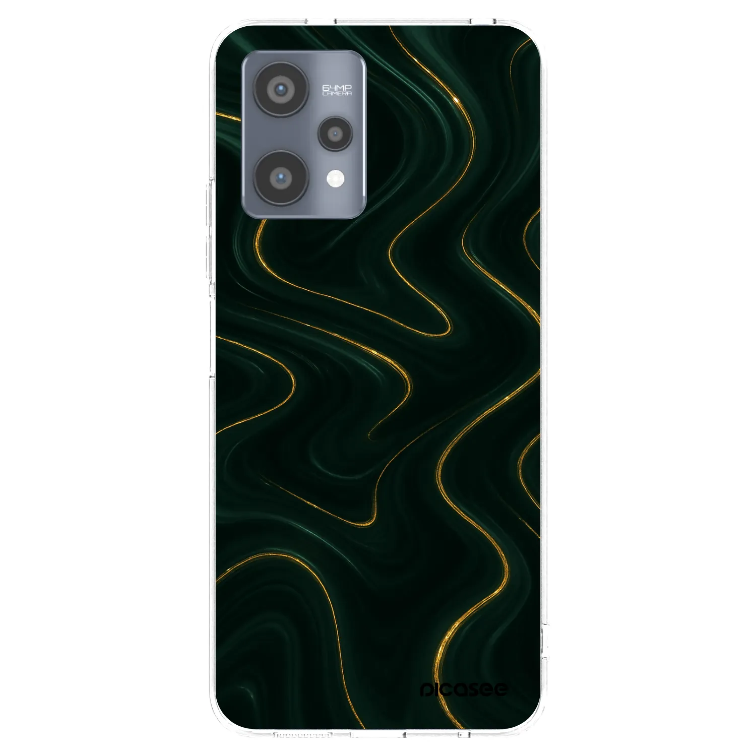Picasee silikonski prozorni ovitek za Realme 9 Pro 5G - Vawes