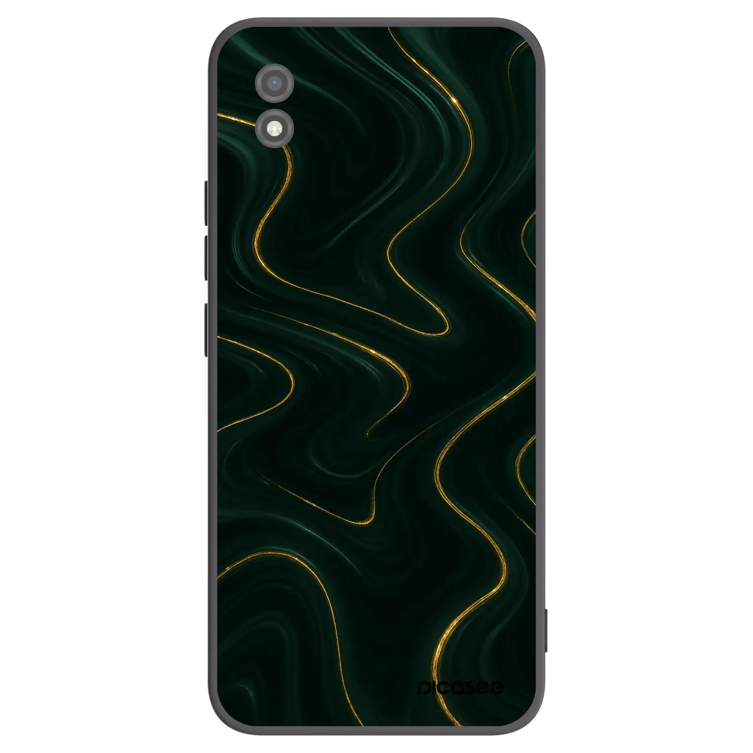 Picasee silikonski črni ovitek za Realme C11 (2021) - Vawes