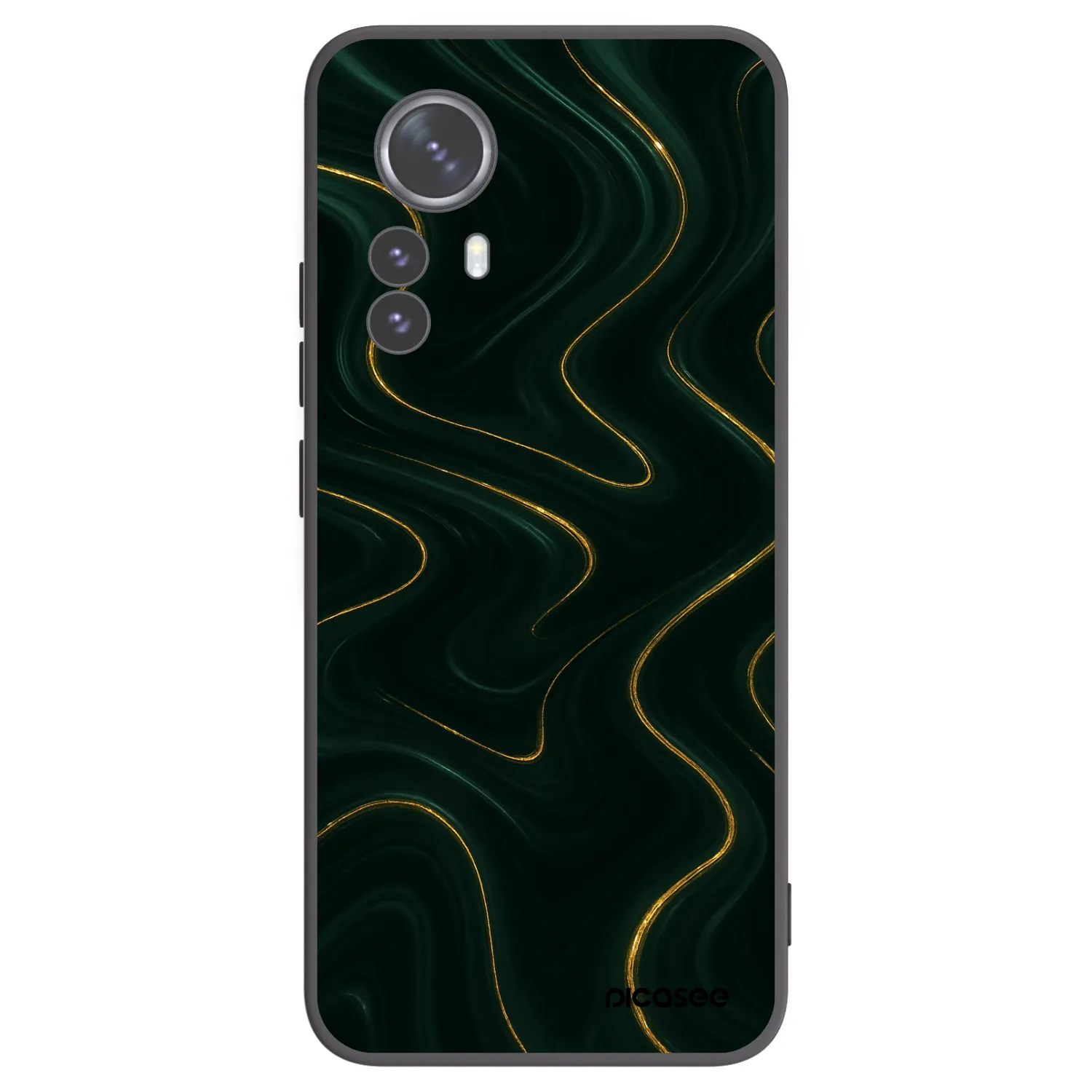 Picasee silikonski črni ovitek za Xiaomi 12 Pro - Vawes