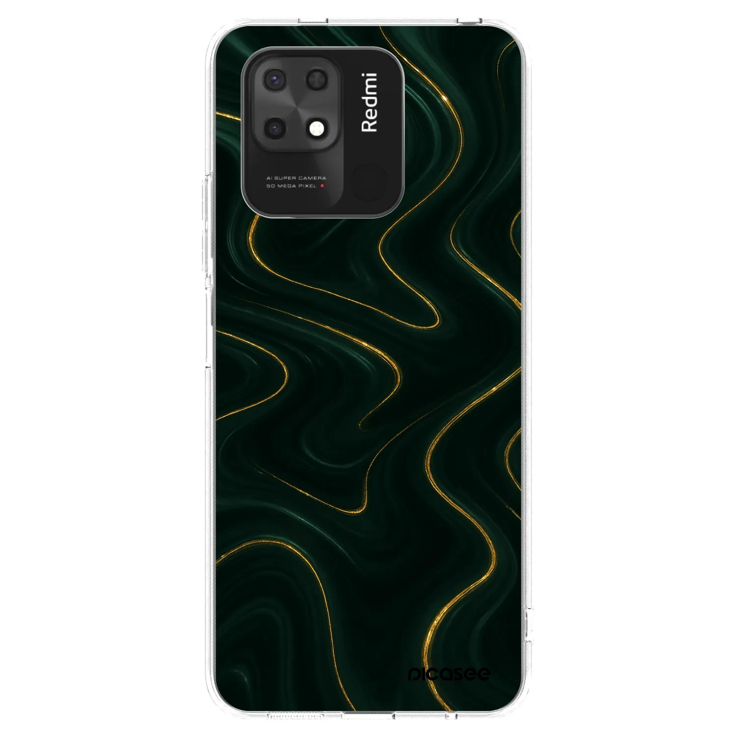 Picasee silikonski prozorni ovitek za Xiaomi Redmi 10C - Vawes