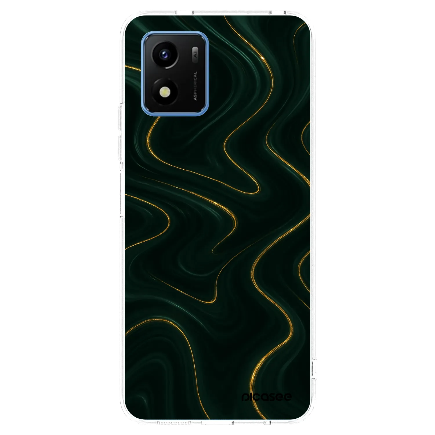 Picasee silikonski prozorni ovitek za Vivo Y01 - Vawes