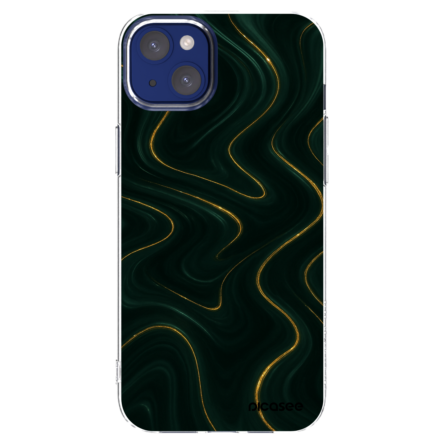 Picasee silikonski prozorni ovitek za Apple iPhone 14 Plus - Vawes