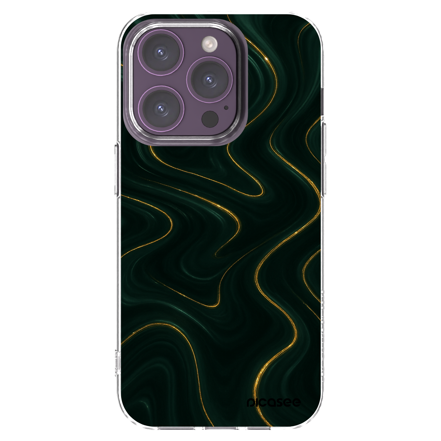 Picasee silikonski prozorni ovitek za Apple iPhone 14 Pro - Vawes