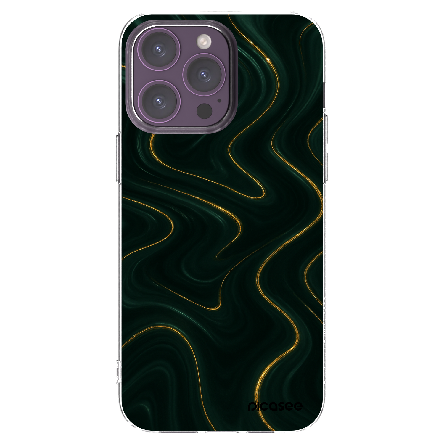 Picasee silikonski prozorni ovitek za Apple iPhone 14 Pro Max - Vawes