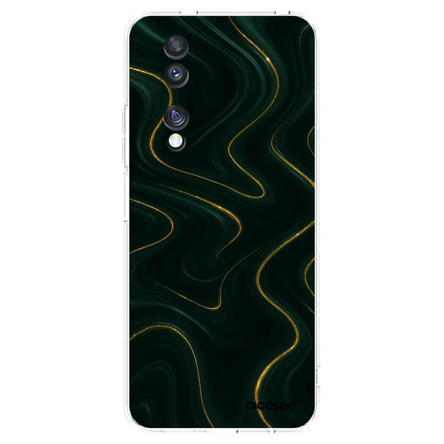 Picasee silikonski prozorni ovitek za Honor 70 - Vawes