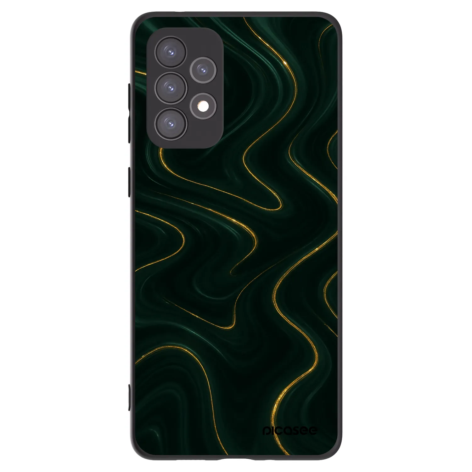 Picasee silikonski črni ovitek za Samsung Galaxy A73 5G - Vawes