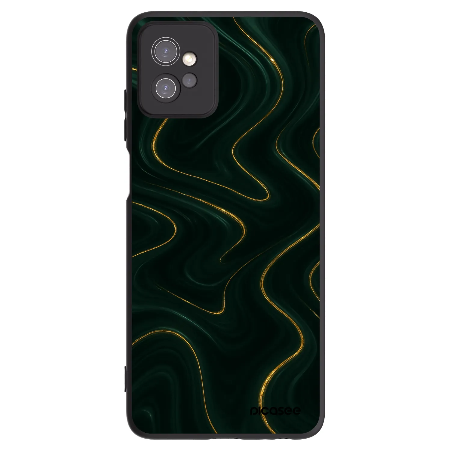 Picasee silikonski črni ovitek za Motorola Moto G32 - Vawes
