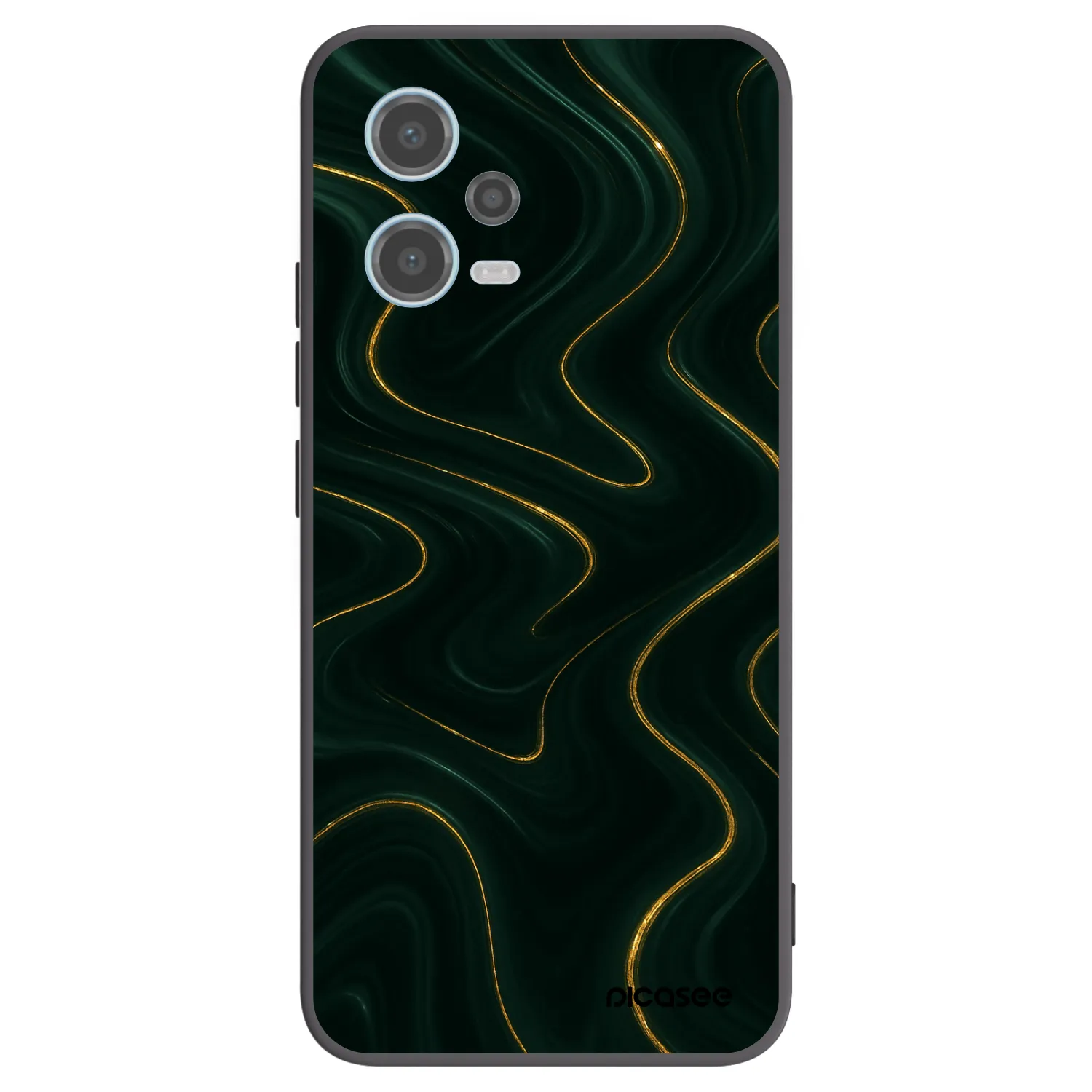 Picasee silikonski črni ovitek za Xiaomi Redmi Note 12 5G - Vawes