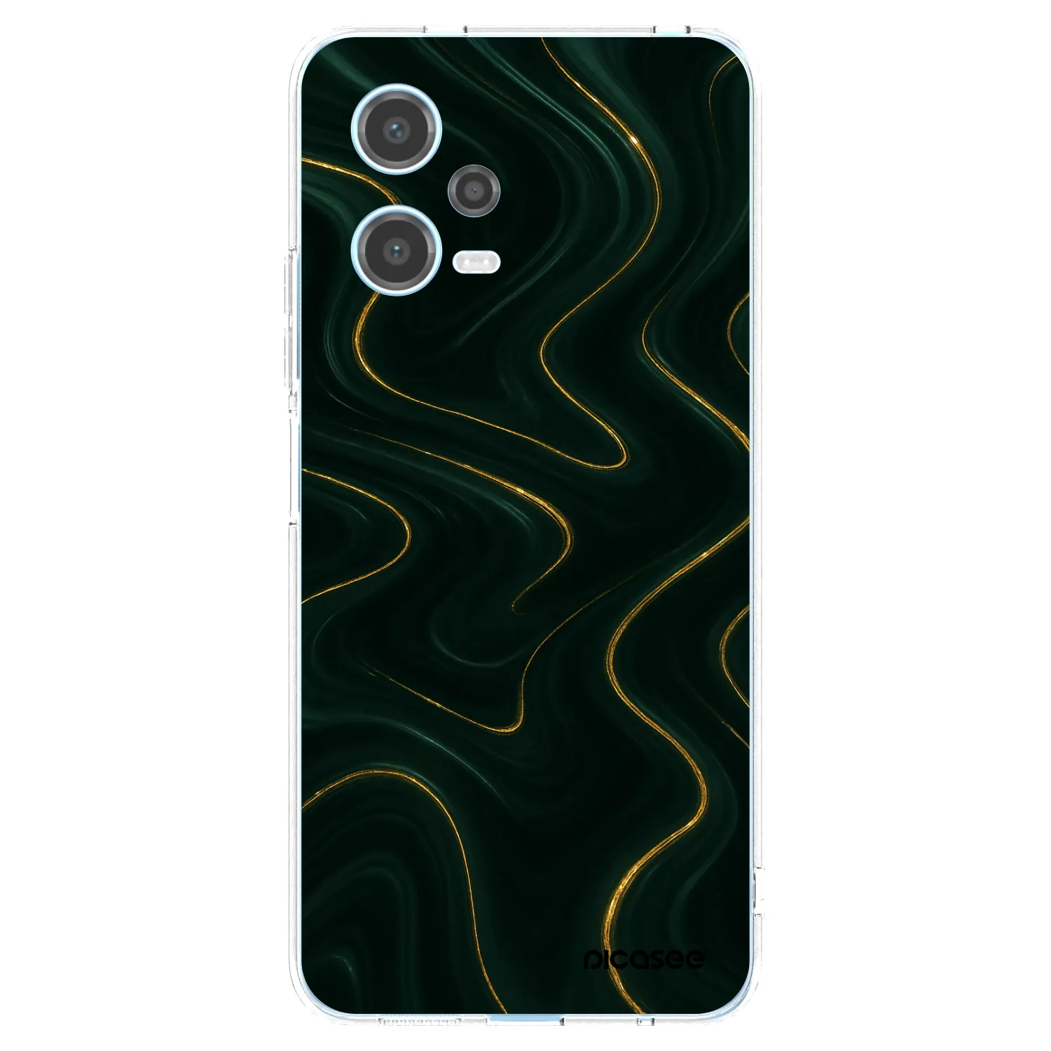Picasee silikonski prozorni ovitek za Xiaomi Redmi Note 12 5G - Vawes