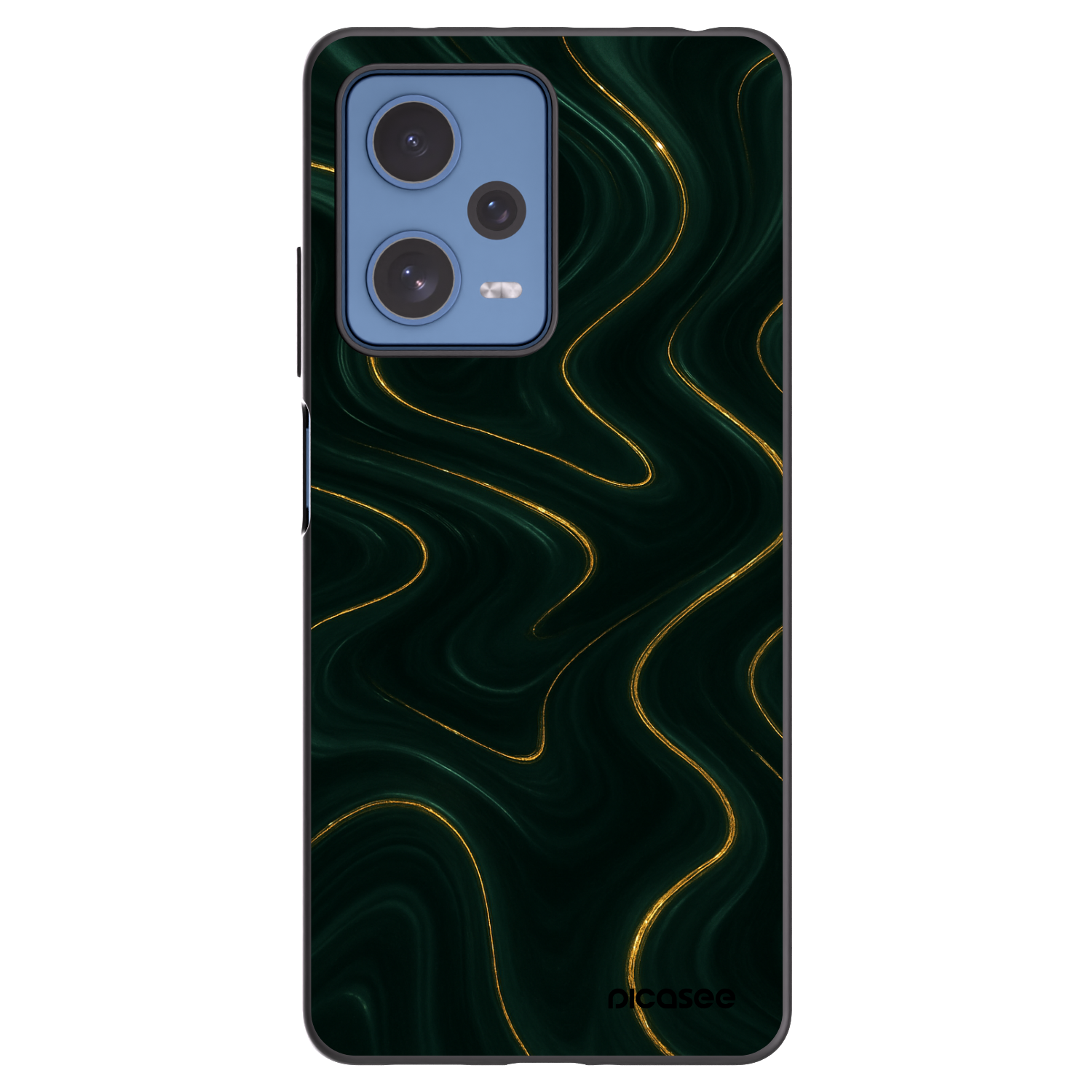 Picasee silikonski črni ovitek za Xiaomi Redmi Note 12 Pro 5G - Vawes