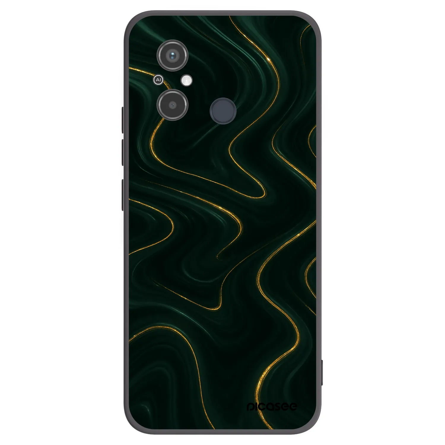 Picasee silikonski črni ovitek za Xiaomi Redmi 12C - Vawes