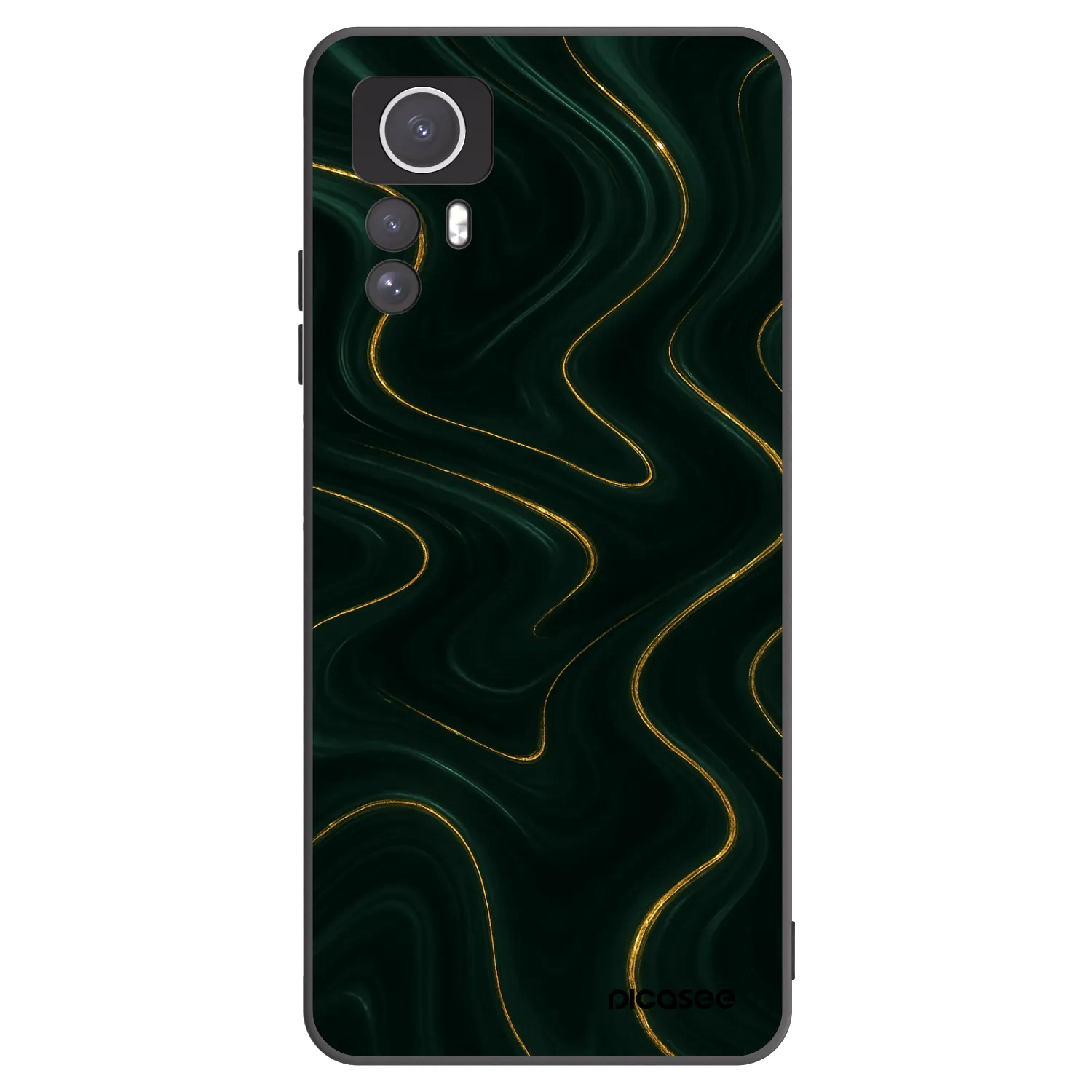 Picasee silikonski črni ovitek za Xiaomi Redmi Note 12S - Vawes
