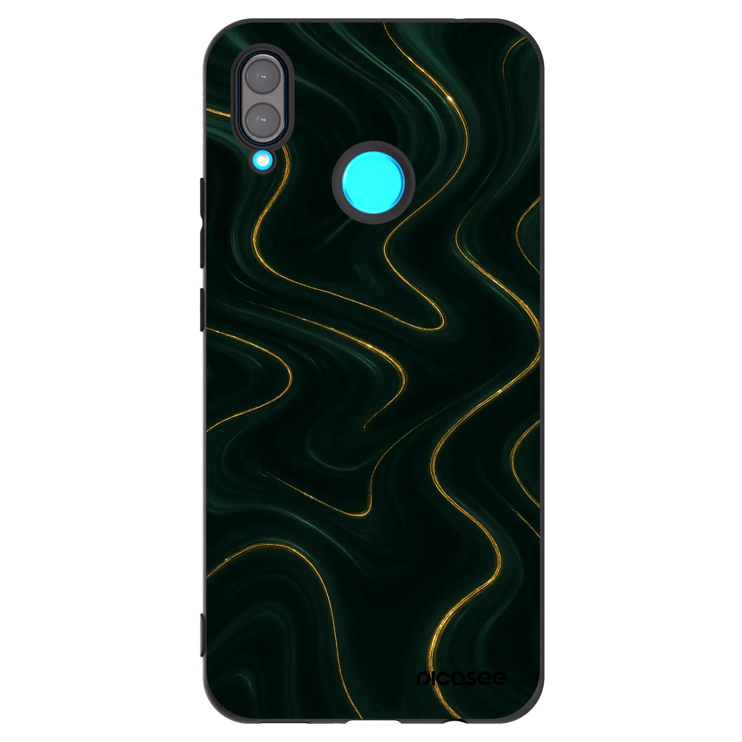 Picasee silikonski črni ovitek za Huawei Nova 3 - Vawes