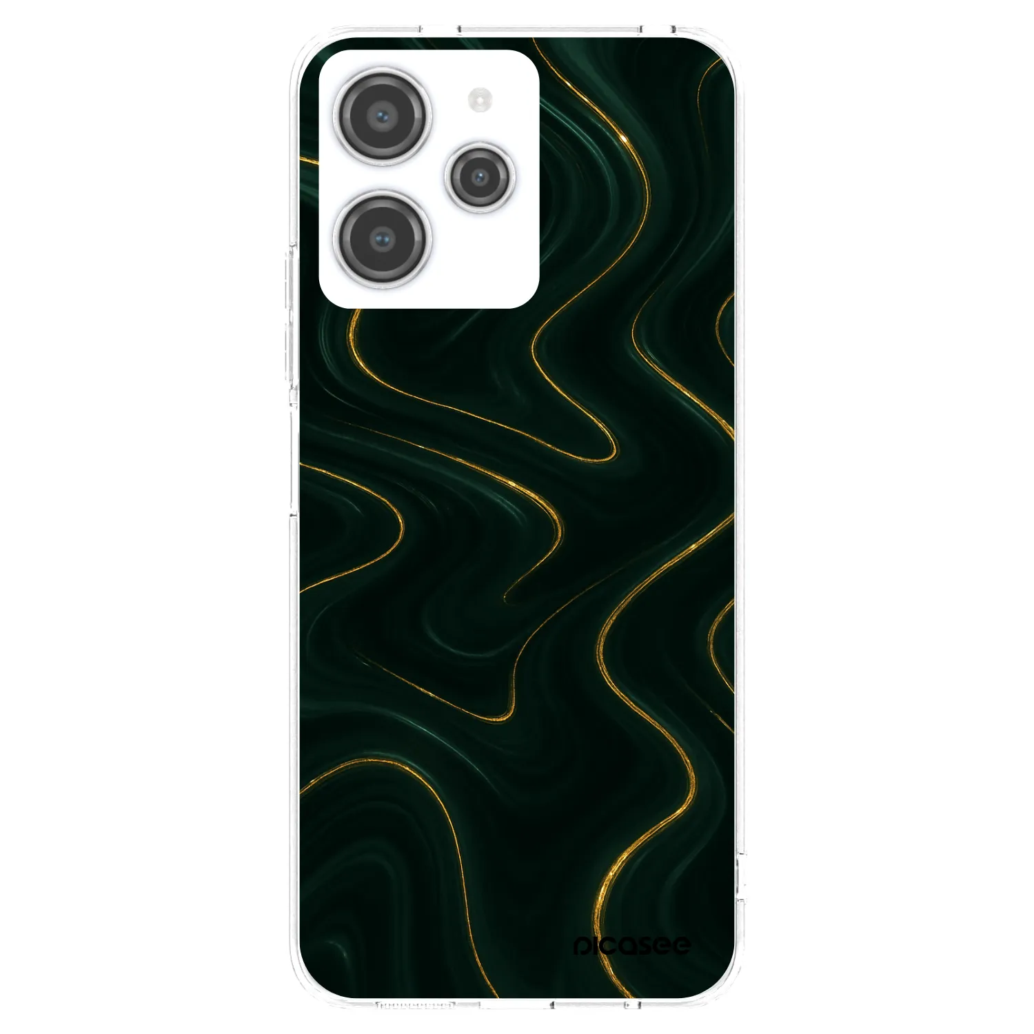 Picasee silikonski prozorni ovitek za Xiaomi Redmi 12 4G - Vawes