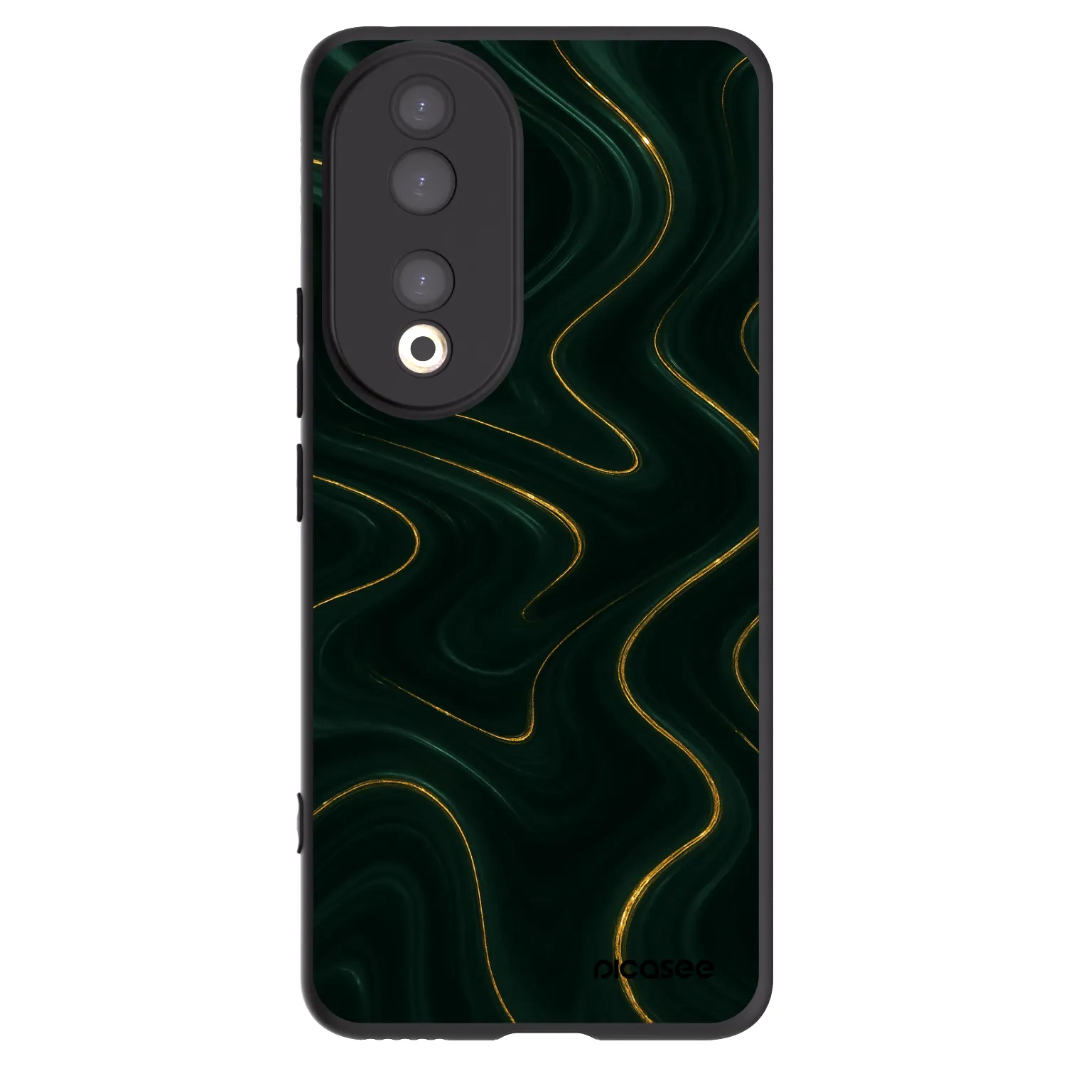 Picasee silikonski črni ovitek za Honor 90 5G - Vawes