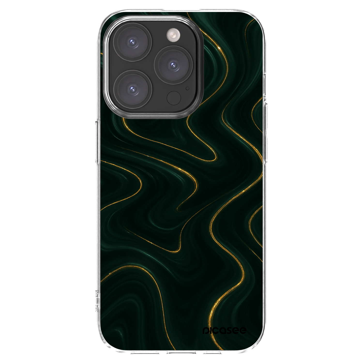 Picasee silikonski prozorni ovitek za Apple iPhone 15 Pro - Vawes