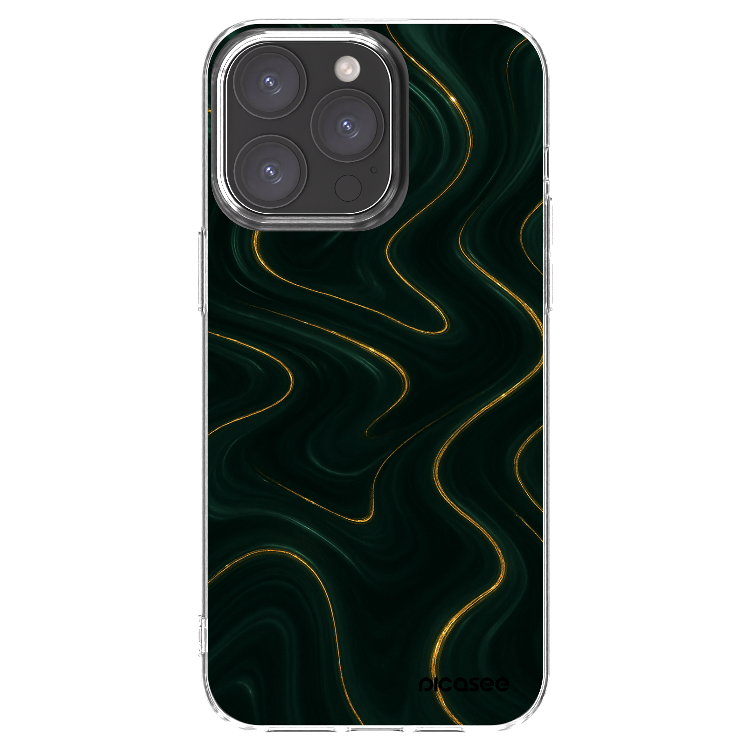 Picasee silikonski prozorni ovitek za Apple iPhone 15 Pro Max - Vawes