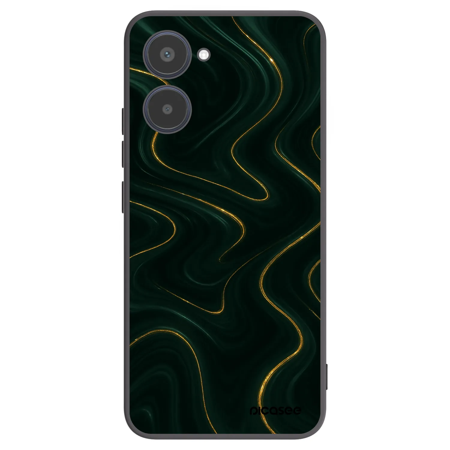 Picasee silikonski črni ovitek za Realme 10 4G - Vawes